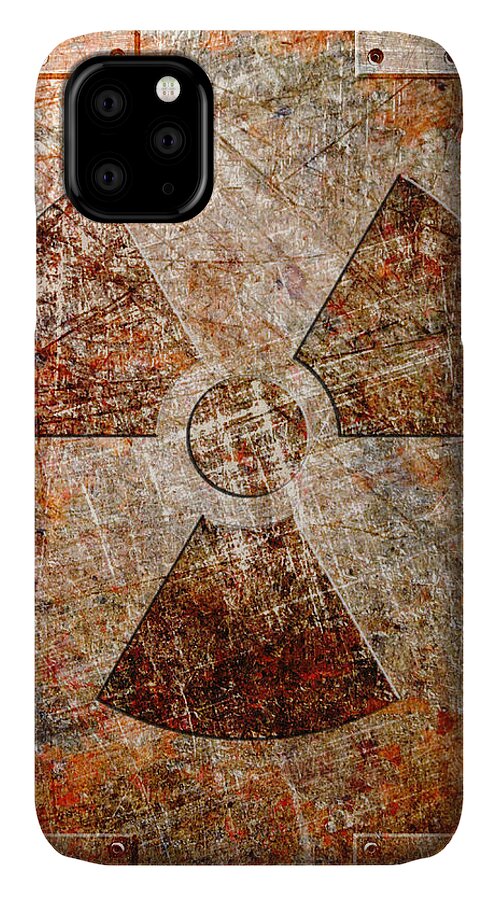 Radiation iPhone 11 Case featuring the digital art Count Down to Extinction by Fred Ber