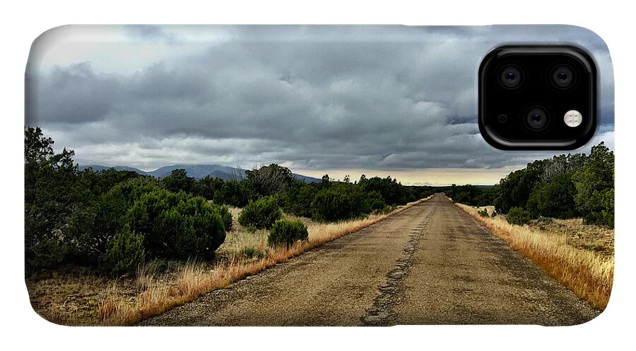 Road iPhone 11 Case featuring the photograph County Road by Brad Hodges