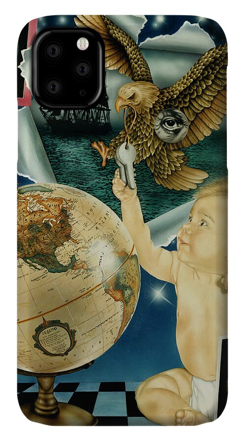 Realism iPhone 11 Case featuring the painting Discovery Of The New World by Rich Milo