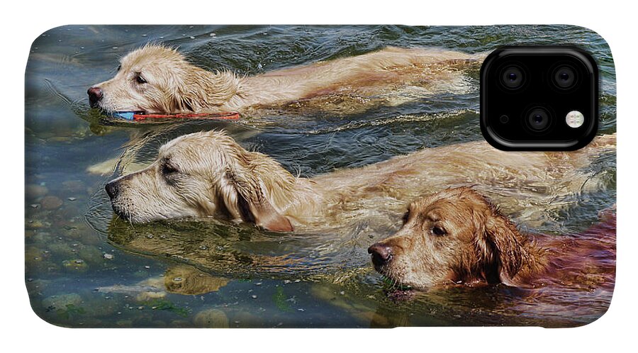 Swimming iPhone 11 Case featuring the photograph Dogs Are People Too by Lawrence Christopher
