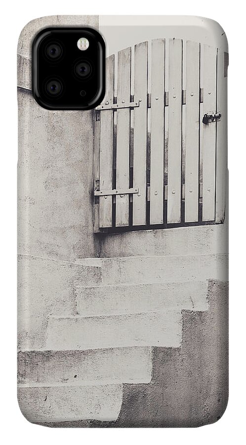  iPhone 11 Case featuring the photograph Door to nowhere. by Usha Peddamatham