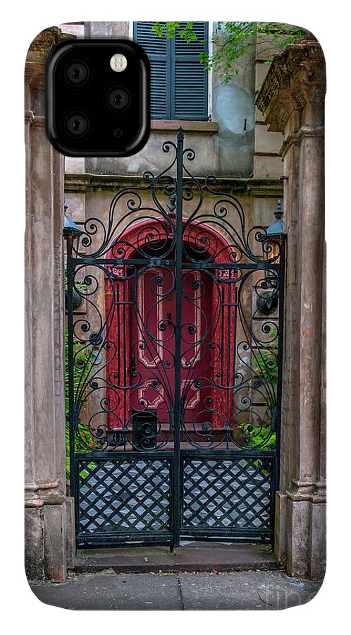 Legare Street iPhone 11 Case featuring the photograph Downtown Charleston Architecture by Dale Powell