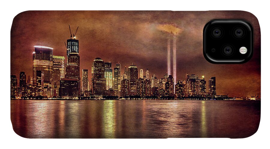 9/11 iPhone 11 Case featuring the photograph Downtown Manhattan September Eleventh by Chris Lord