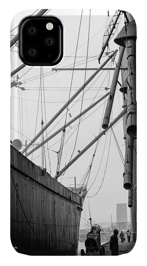Ship iPhone 11 Case featuring the photograph Duluth Harbor by Mike Evangelist