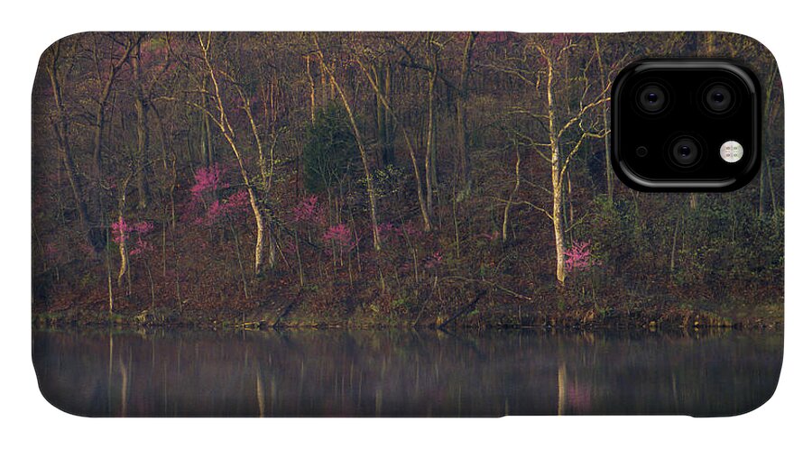 Nature iPhone 11 Case featuring the photograph Early Spring Lake Shore by Jeff Phillippi