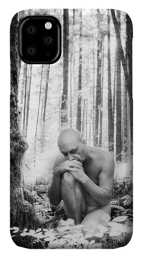 Nude iPhone 11 Case featuring the photograph Earth Man by Dianna Lynn Walker