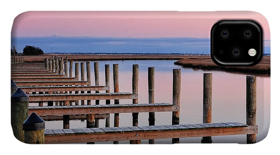 Docks iPhone 11 Case featuring the photograph Eastern Shore On The Docks by Lara Ellis