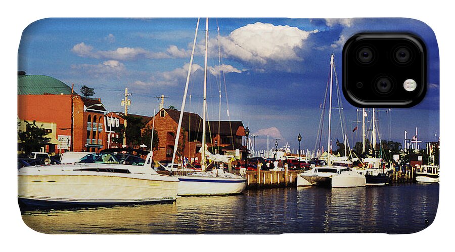 Ego Alley iPhone 11 Case featuring the photograph Ego Alley Evening Light by Thomas R Fletcher