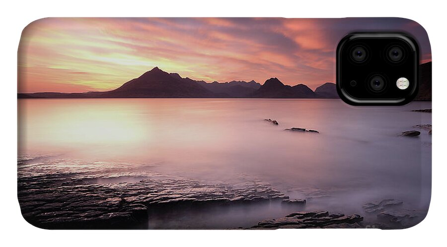 Elgol iPhone 11 Case featuring the photograph Elgol Sunset by Maria Gaellman