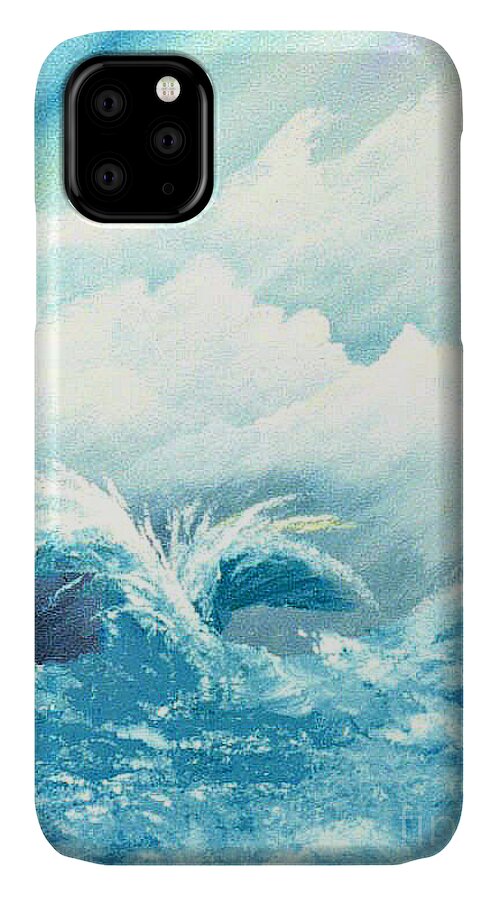 Painting Of Water iPhone 11 Case featuring the painting Emotion by David Neace