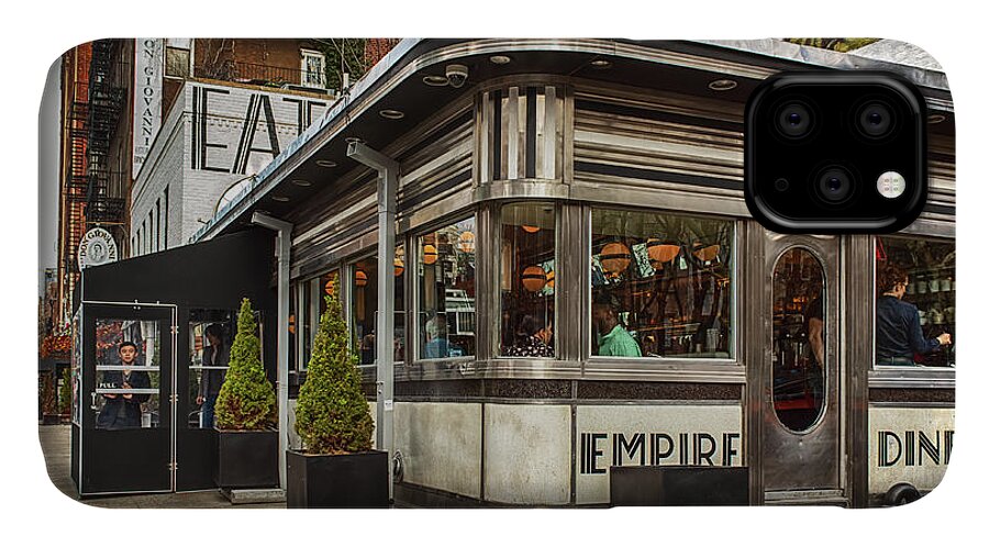 Empire Diner iPhone 11 Case featuring the photograph Empire Diner by Alison Frank