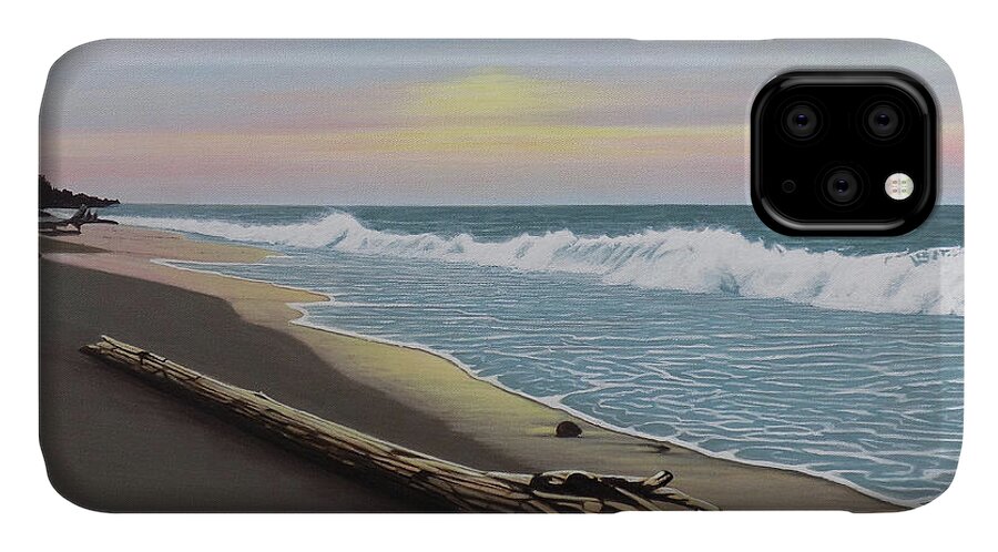 Lake Ontario iPhone 11 Case featuring the painting Face to the Morning by Kenneth M Kirsch