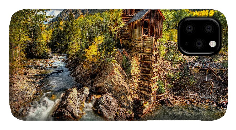 Crystal Mill iPhone 11 Case featuring the photograph Fall n Mill by Ryan Smith