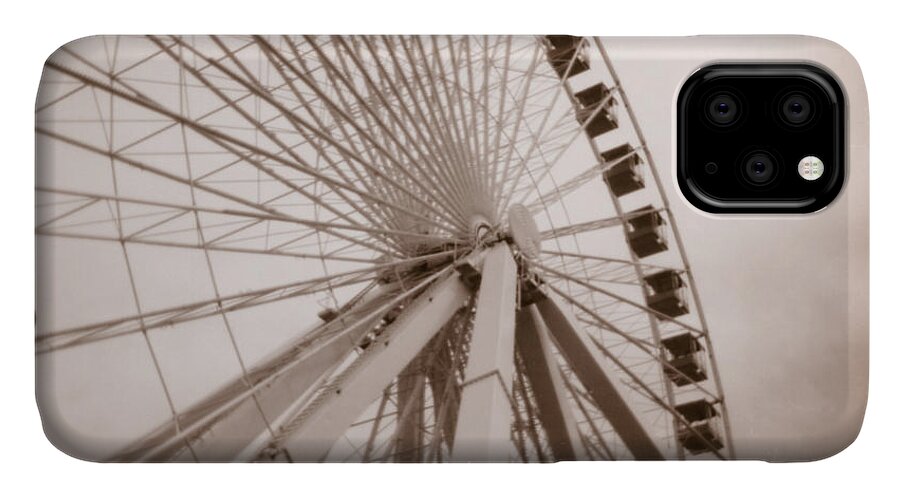 Fine Art Photography iPhone 11 Case featuring the photograph Ferris Wheel by Crystal Nederman
