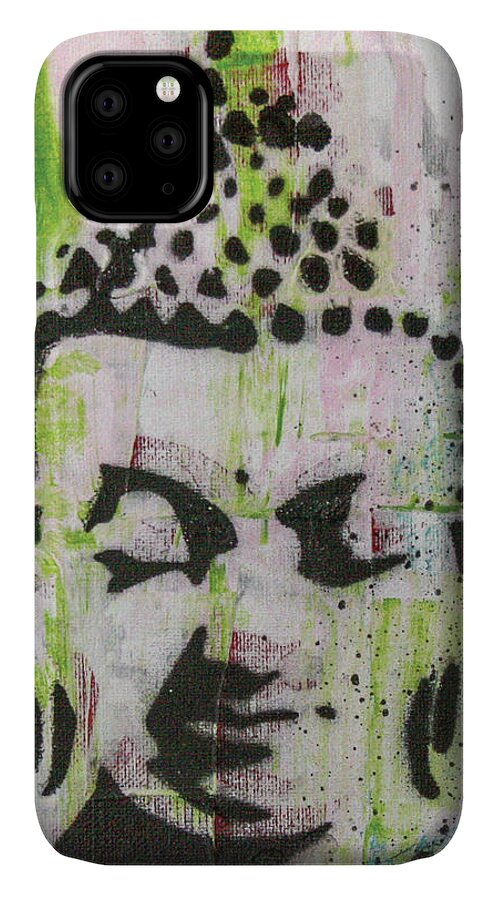 Buddha iPhone 11 Case featuring the painting Find your own Light by Jayime Jean