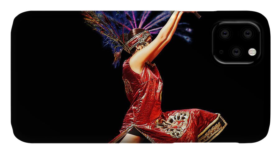 Fire iPhone 11 Case featuring the photograph Fire Dancer by Cindy Singleton