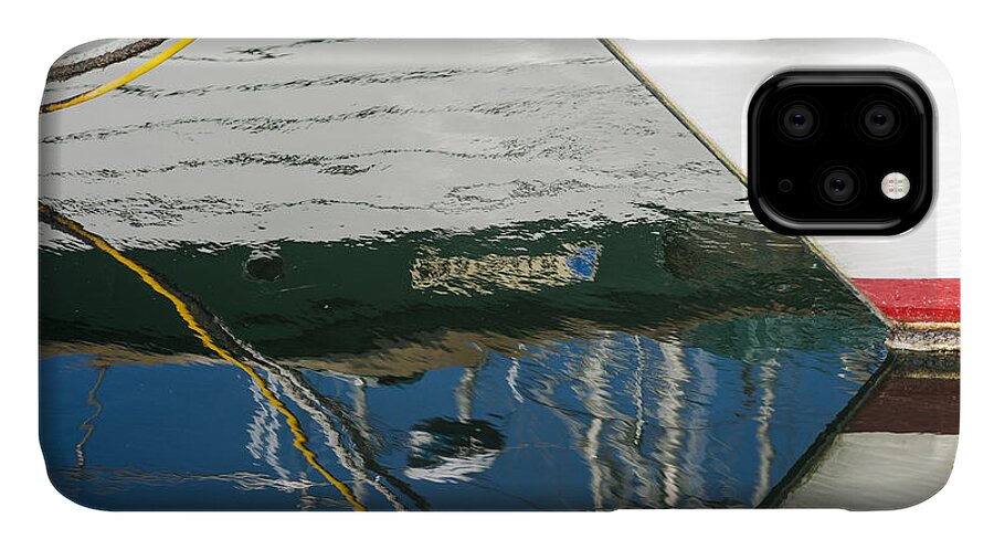 Reflection iPhone 11 Case featuring the photograph Fishing Boats by Robert Potts