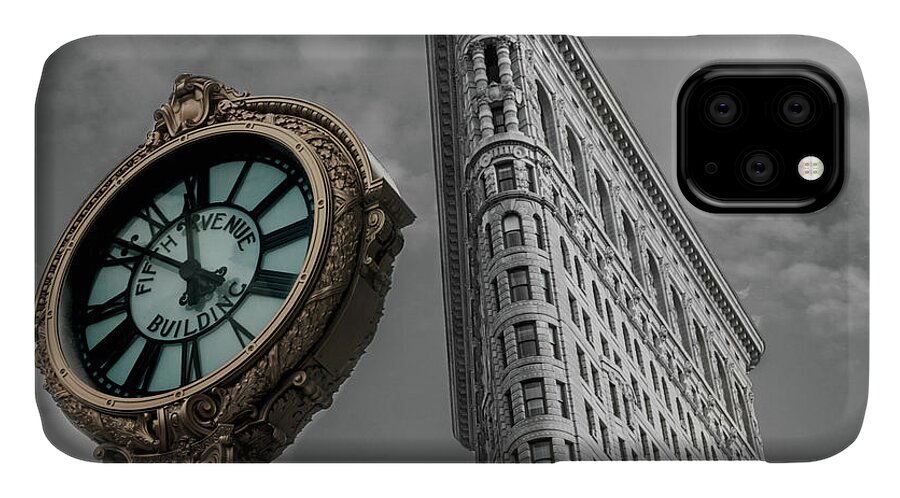 America iPhone 11 Case featuring the photograph Flatiron Building by Kyle Lee
