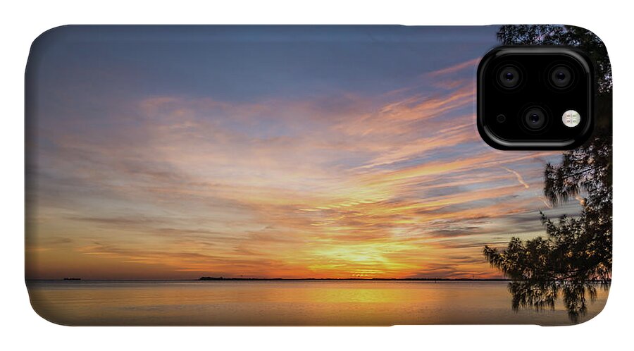 Sunset iPhone 11 Case featuring the photograph Florida sunset #3 by Paul Quinn