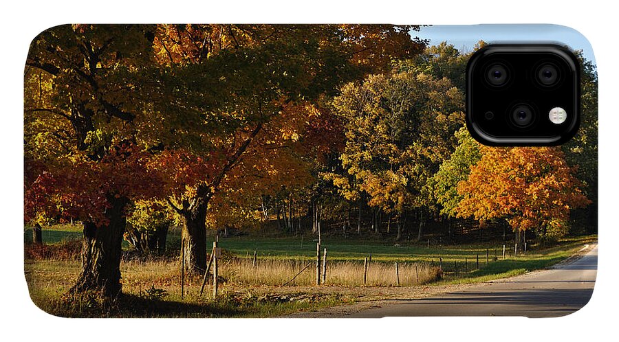 Fall iPhone 11 Case featuring the photograph For Grazing by Tim Nyberg