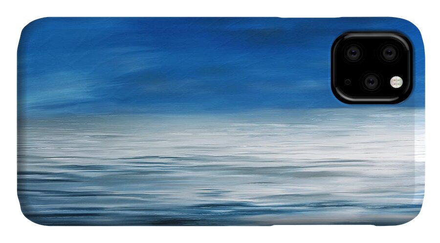 Forever Sea iPhone 11 Case featuring the painting Forever Sea by Mark Taylor