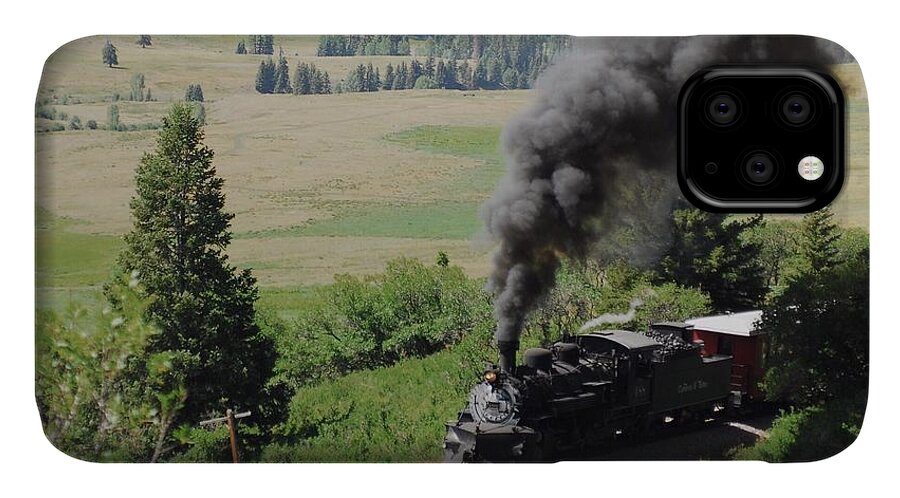 Trains iPhone 11 Case featuring the photograph Full Steam Ahead by Brad Hodges
