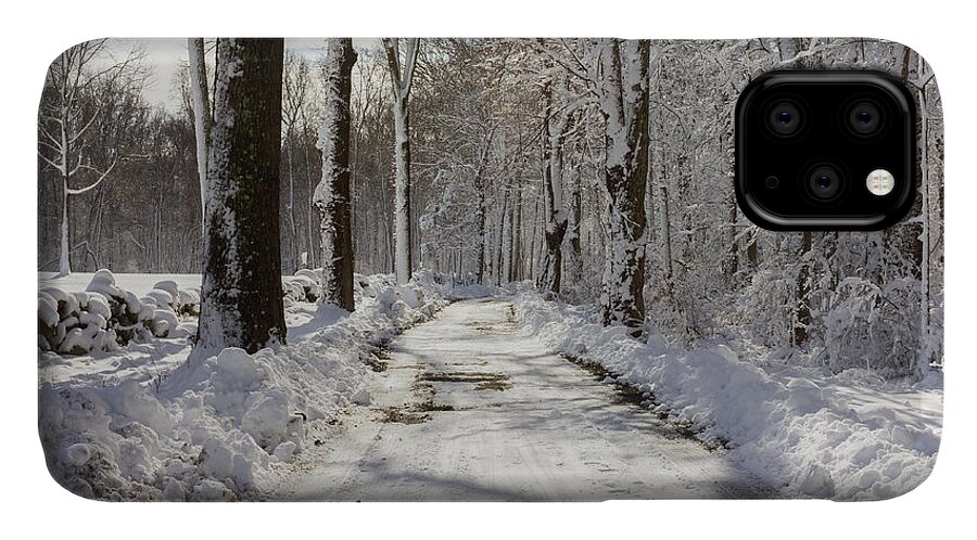 Ledyard iPhone 11 Case featuring the photograph Gales Ferry Winter Wonderland by Kirkodd Photography Of New England