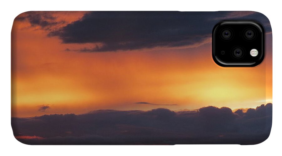Clouds iPhone 11 Case featuring the photograph Glowing Clouds by Metaphor Photo