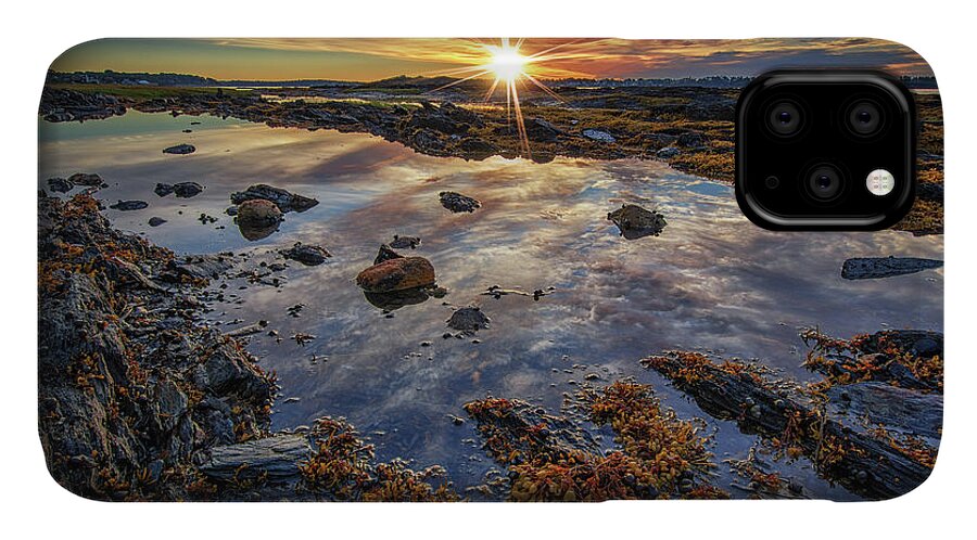 Harpswell Maine iPhone 11 Case featuring the photograph Golden Hour at Pott's Point by Kristen Wilkinson