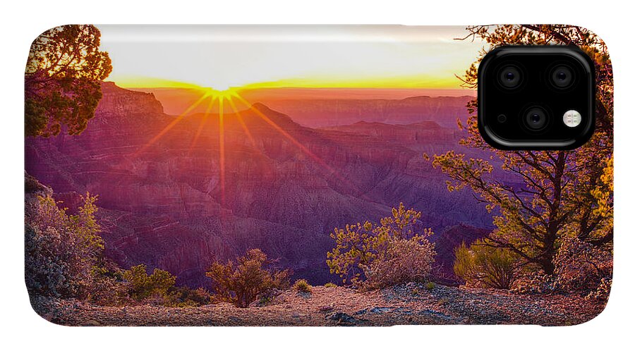 Adventure iPhone 11 Case featuring the photograph Grand Canyon Sunrise by Scott McGuire