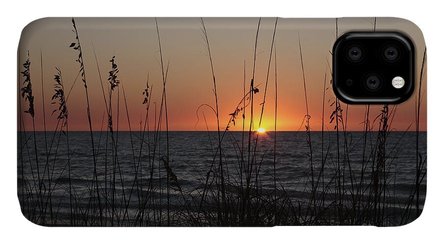 Beach iPhone 11 Case featuring the photograph Gulf Sunset in Florida by William Kuta