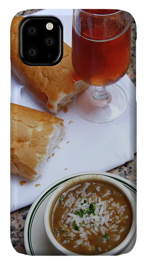 New Orleans iPhone 11 Case featuring the photograph Gumbo Lunch by KG Thienemann