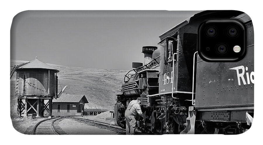 Trains iPhone 11 Case featuring the photograph Half Way by Ron Cline