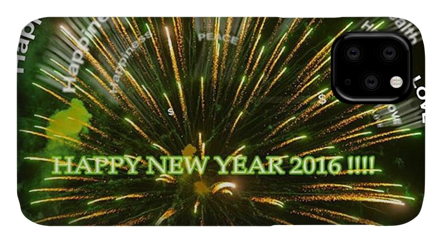 Miamiphotographer iPhone 11 Case featuring the photograph Happy New Year 2016 #juansilvaphotos by Juan Silva