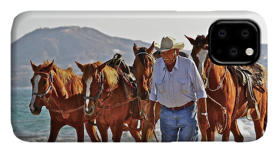 Animals iPhone 11 Case featuring the photograph Hardworking Man by Diana Hatcher