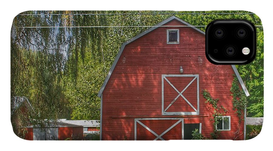 Barn iPhone 11 Case featuring the photograph 0018 - Henderson Road Red I by Sheryl L Sutter