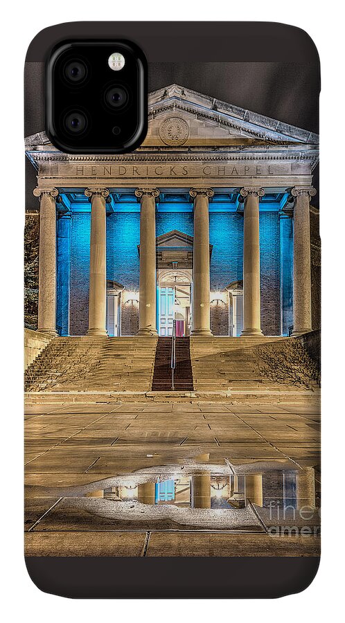 Campuses iPhone 11 Case featuring the photograph Hendricks Chapel by Rod Best