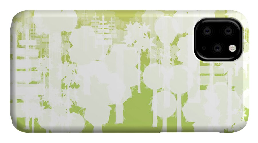 Abstract iPhone 11 Case featuring the digital art Holy Vale by Kevin McLaughlin