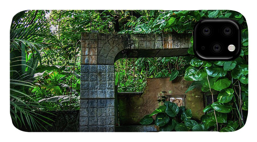 Jungle iPhone 11 Case featuring the photograph Jungle Gate Hana Maui Hawaii by Blake Webster