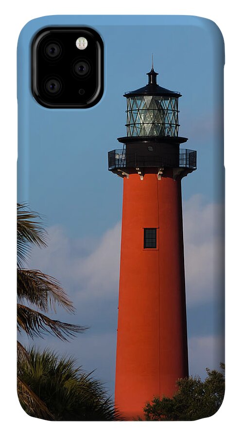 Architecture iPhone 11 Case featuring the photograph Jupiter Inlet Lighthouse by Ed Gleichman
