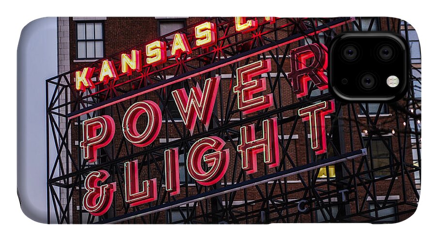 Kansas City iPhone 11 Case featuring the photograph KC Power and Light by Jim Mathis