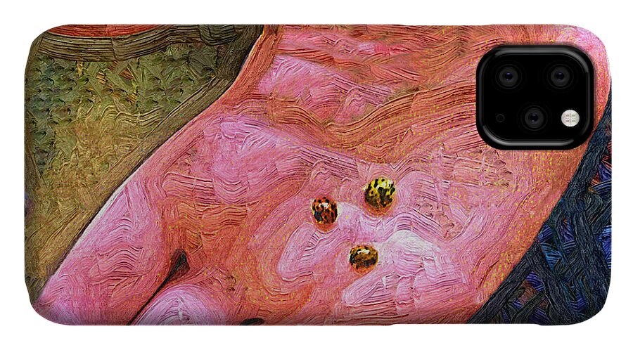 Ladybugs iPhone 11 Case featuring the photograph Ladybugs Three by Jeff Breiman