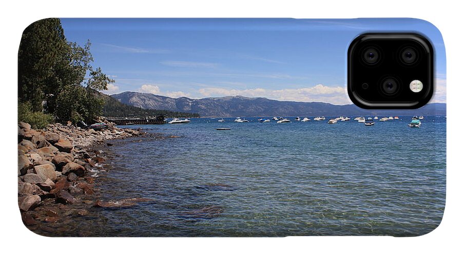 Lake Tahoe iPhone 11 Case featuring the photograph Lake Tahoe Waterscape by Carol Groenen