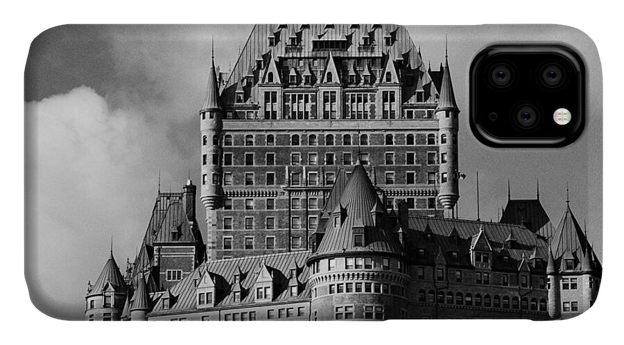 North America iPhone 11 Case featuring the photograph Le Chateau Frontenac - Quebec City by Juergen Weiss
