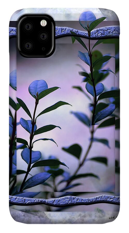 Purple iPhone 11 Case featuring the digital art Let Free the Pain by Vicki Ferrari