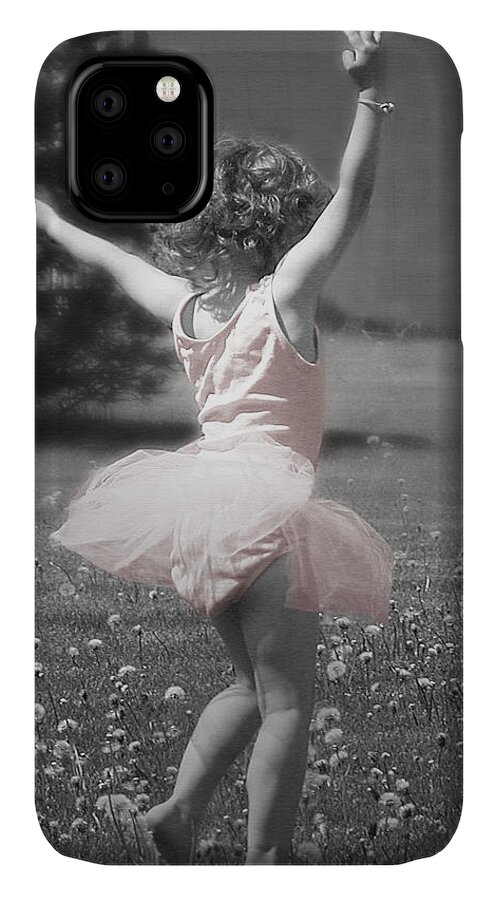 Little Girl iPhone 11 Case featuring the photograph Life's a Dance by Cindy Singleton