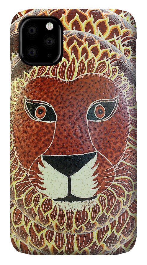 Pysanky iPhone 11 Case featuring the photograph Lion by E B Schmidt