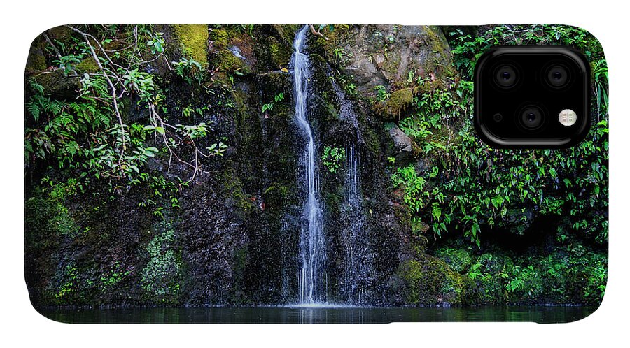 Hawaii iPhone 11 Case featuring the photograph Little Waterfall by Daniel Murphy