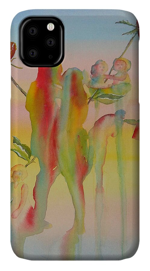 Love iPhone 11 Case featuring the painting Love is Eternal by Debbie Lewis