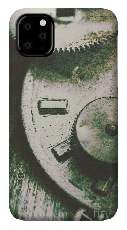 Machine iPhone 11 Case featuring the photograph Machinery from the industrial age by Jorgo Photography